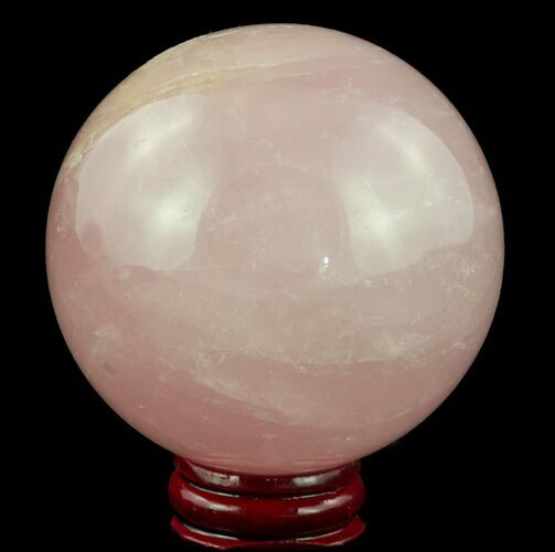 Polished Rose Quartz Sphere - Madagascar #52382